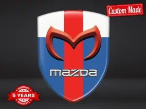 Mazda Etiqueta Impermeable Estilo Moderna Personalizable